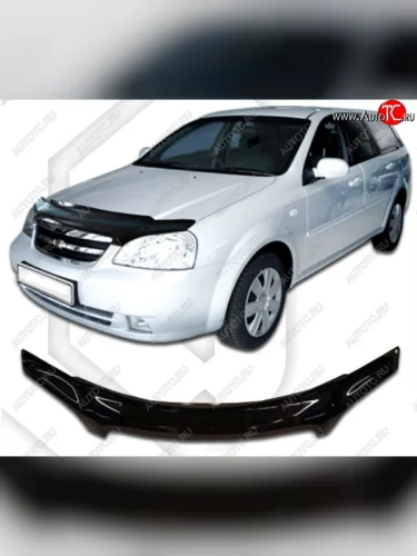 Дефлектор капота CA-Plastic (Classic черный) Chevrolet Lacetti универсал (2002-2013)