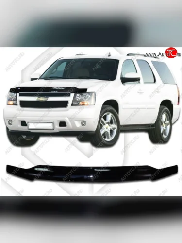 Дефлектор капота CA-Plastic (Classic черный) Chevrolet Tahoe GMT900 5 дв. (2006-2013)