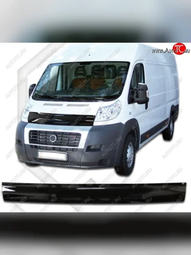 Дефлектор капота CA-Plastic (Classic черный) CITROEN Jumper 250 (2006-2014)