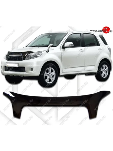 Дефлектор капота CA-Plastic (Classic черный) Daihatsu Be-Go J200 дорестайинг (2006-2008)