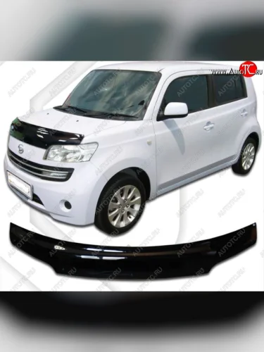 Дефлектор капота (M401S, M402S, M411S) CA-Plastic (Classic черный) Daihatsu Coo (2005-2012)