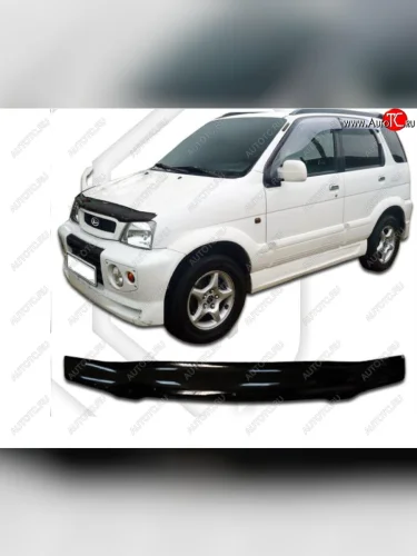 Дефлектор капота (кузов: J100,102,122) CA-Plastic (Classic черный) Daihatsu Terios J100 дорестайлинг (1997-2000)