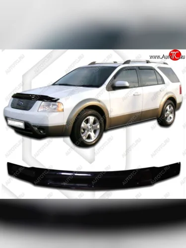 Дефлектор капота CA-Plastic (Classic черный) Ford Freestyle (2004-2007)