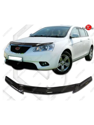 Дефлектор капота CA-Plastic (Classic черный) Geely Emgrand EC7 хэтчбек (2009-2016)