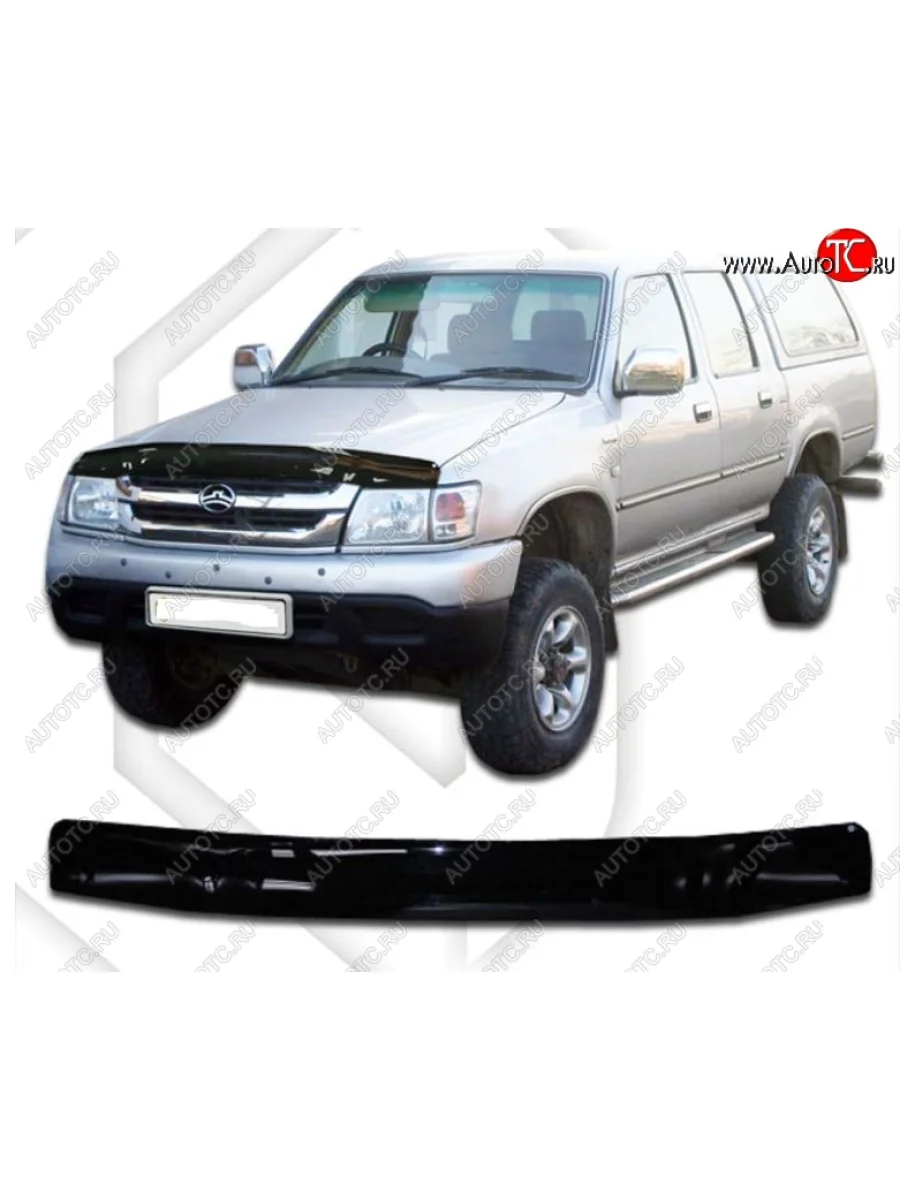 Дефлектор капота CA-Plastic Great Wall Deer G5 (2003-2025) (Classic черный, Без надписи)  в Керчи Республика Крым