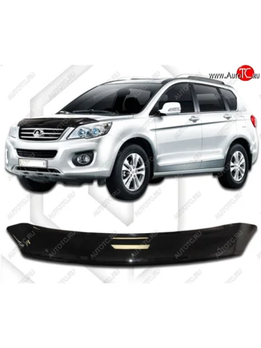 Дефлектор капота CA-Plastic (Classic черный) Great Wall Hover H6 (2012-2016)