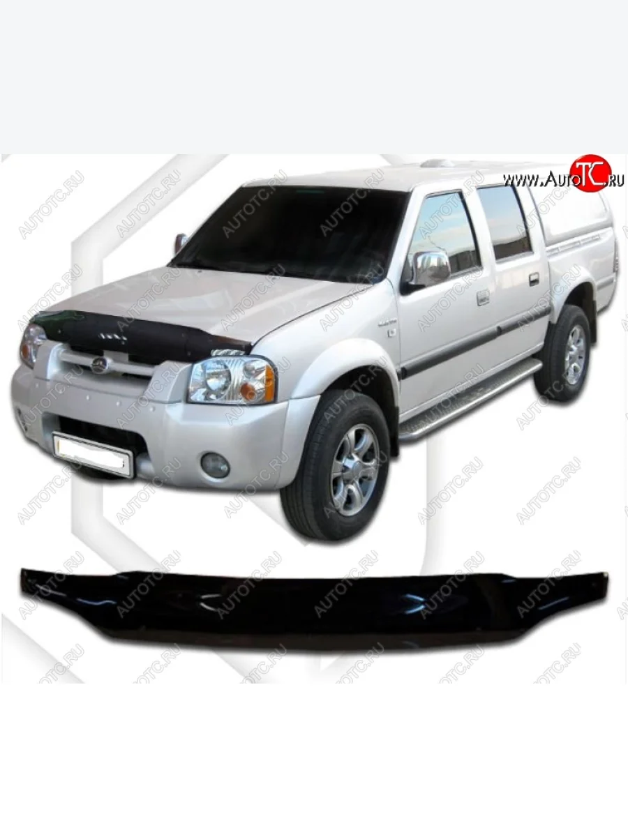 Дефлектор капота CA-Plastic Great Wall Sailor (2004-2012) (Classic черный, Без надписи)  в Керчи Республика Крым