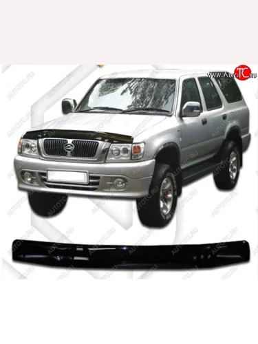 Дефлектор капота CA-Plastic (Classic черный) Great Wall Safe (2001-2010)