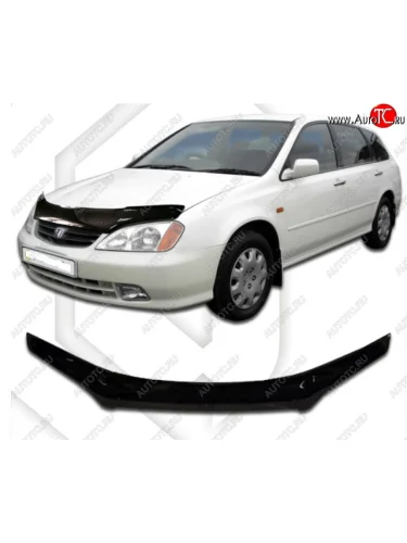 Дефлектор капота (TA1, TA2, TA3, TA4) CA-Plastic (Classic черный) Honda Avancier (1999-2003)