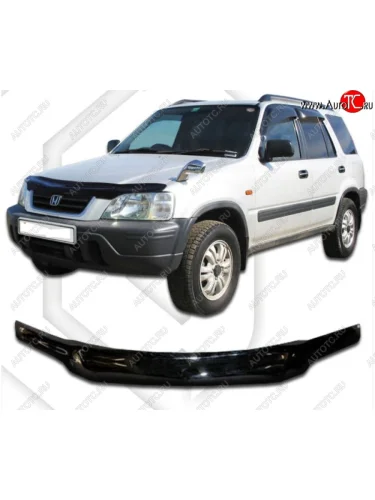 Дефлектор капота CA-Plastic (Classic черный) Honda CR-V RD1,RD2,RD3  дорестайлинг (1995-1998)
