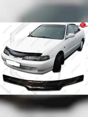 Дефлектор капота CA-Plastic (Classic черный) Honda Integra DB6,DB7,DB8,DB9 седан дорестайлинг (1993-1995)