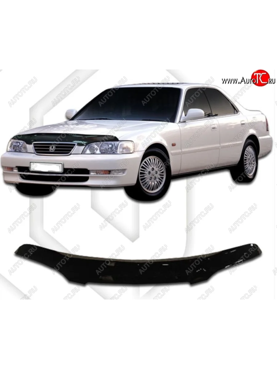 Дефлектор капота CA-Plastic Honda Saber 1 (1995-1998) (Classic черный, Без надписи)  в Керчи Республика Крым
