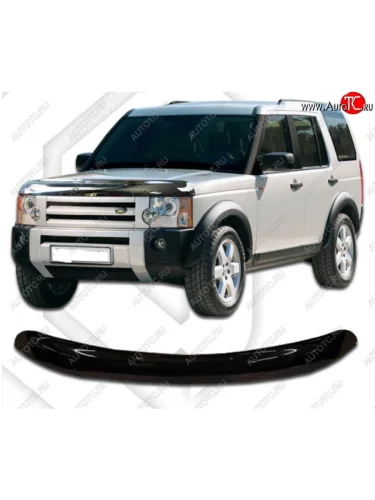 Дефлектор капота CA-Plastic (Classic черный) Land Rover Discovery 3 L319 (2004-2009)
