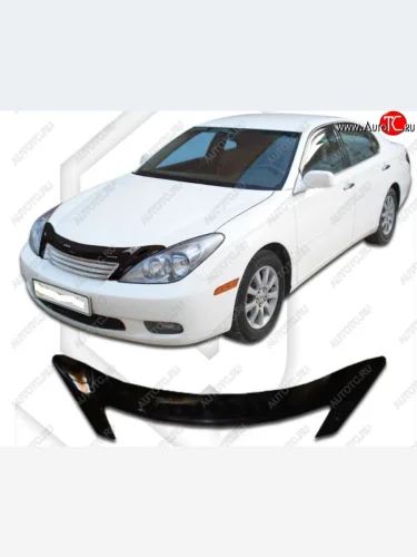 Дефлектор капота CA-Plastic (Classic черный) Lexus ES300 XV30 дорестайлинг (2001-2003)