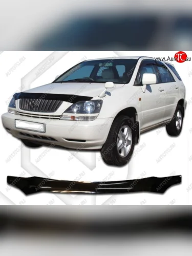 Дефлектор капота CA-Plastic (серия Classic черный) Lexus RX300 XU10 дорестайлинг (1995-2001)