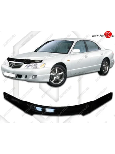 Дефлектор капота CA-Plastic (Classic черный) Mazda Millenia (1992-2003)