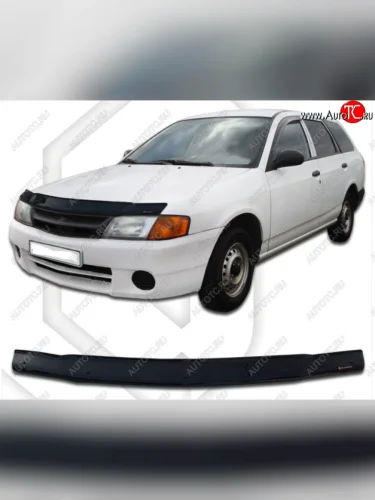 Дефлектор капота CA-Plastic (Classic черный) Nissan AD Y11 (1999-2008)