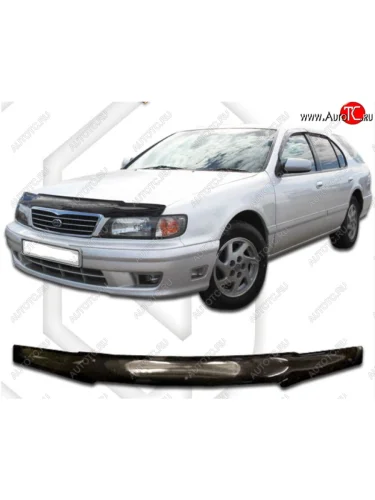 Дефлектор капота CA-Plastic (Classic черный) Nissan Cefiro A32 (1994-1998)