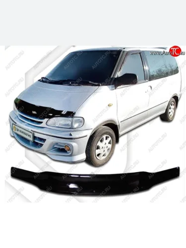 Дефлектор капота CA-Plastic (Classic черный) Nissan Serena 1 (1991-2001)