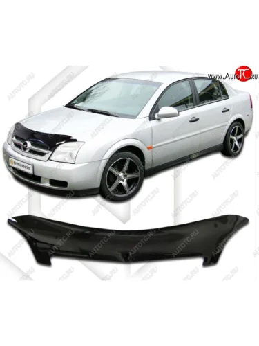 Дефлектор капота CA-Plastic (Classic черный) Opel Vectra C лифтбэк дорестайлинг (2002-2006)