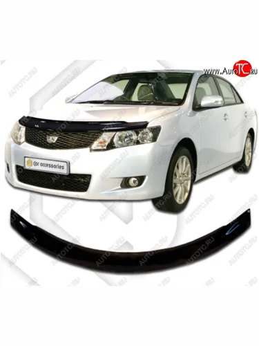 Дефлектор капота CA-Plastic (Classic черный) Toyota Allion T260 седан дорестайлинг (2007-2010)