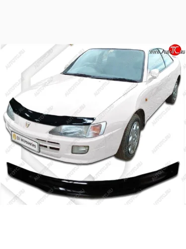 Дефлектор капота CA-Plastic (Classic черный) Toyota Corolla Levin E110 купе рестайлинг (1997-2000)