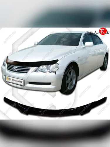 Дефлектор капота CA-Plastiс (серия Classic черный) Toyota Mark X X120 (2004-2009)