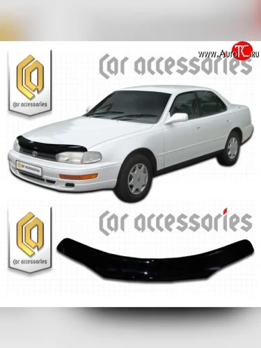 Дефлектор капота CA-Plastic (Classic черный) Toyota Scepter (1992-1996)