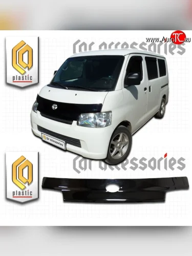Дефлектор капота CA-Plastic (Classic черный) Toyota Town Ace s400 дорестацлинг (2008-2020)