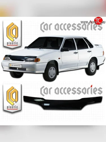 Дефлектор капота CA-Plastik (Classic черный) Лада ВАЗ 2113 (2004-2013)