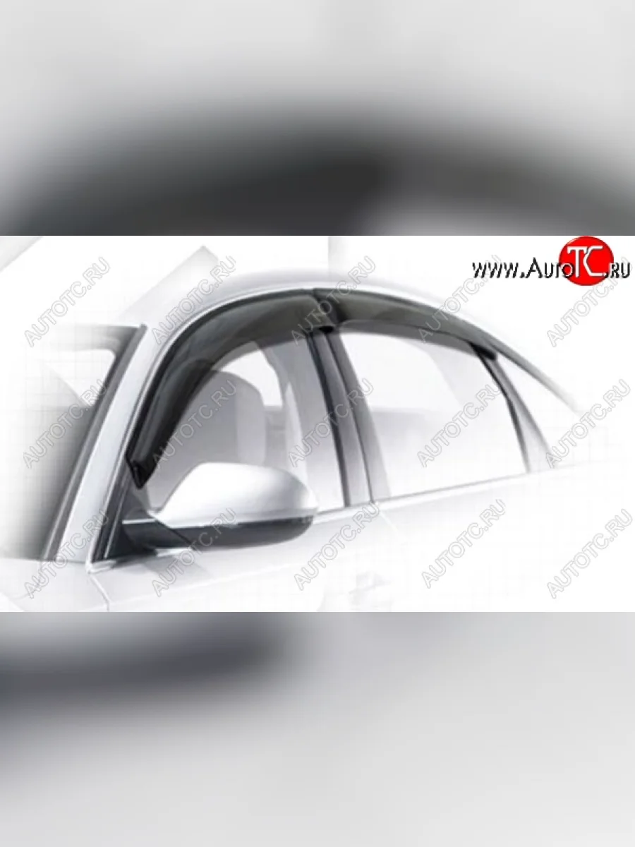 Дефлектора окон CA-Plastiс Audi A6 C7 дорестайлинг, седан (2010-2014) (Classic полупрозрачный, Без хром.молдинга)  в Перми Пермском крае