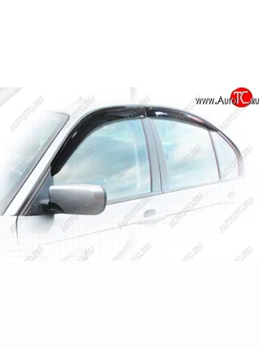 Дефлектора окон CA-Plastiс (Classic полупрозрачный) BMW 3 серия  E46 (1998-2005) седан дорестайлинг, седан рестайлинг