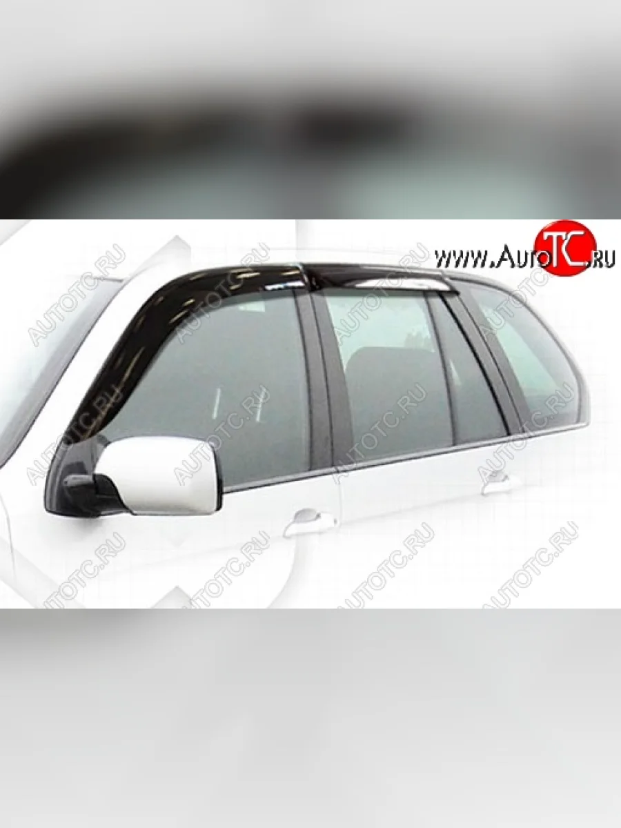 Дефлектора окон CA-Plastiс BMW X5 E53 дорестайлинг (1999-2003) (Classic полупрозрачный, Без хром.молдинга)  в Воронеже Воронежской области