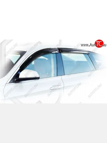 Дефлектора окон CA-Plastiс (Classic черный) BMW 3 серия F30 седан дорестайлинг (2012-2015)