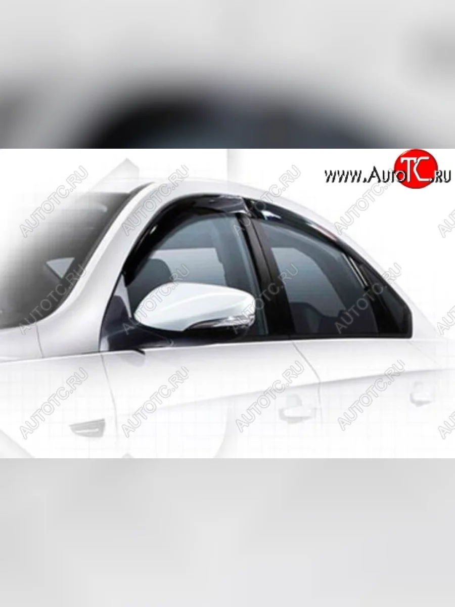 Дефлектора окон CA-Plastiс  Changan Eado (2011-2018) (Classic полупрозрачный, Без хром.молдинга)  в Керчи Республика Крым