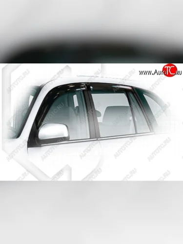 Дефлектора окон CA-Plastiс (рестайл) (Classic полупрозрачный) Chery Tiggo T11 рестайлинг (2013-2016)