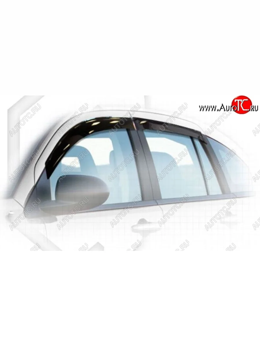 Дефлектора окон CA-Plastiс  Dodge Caliber (2006-2012) (Classic полупрозрачный, Без хром.молдинга)  в Керчи Республика Крым