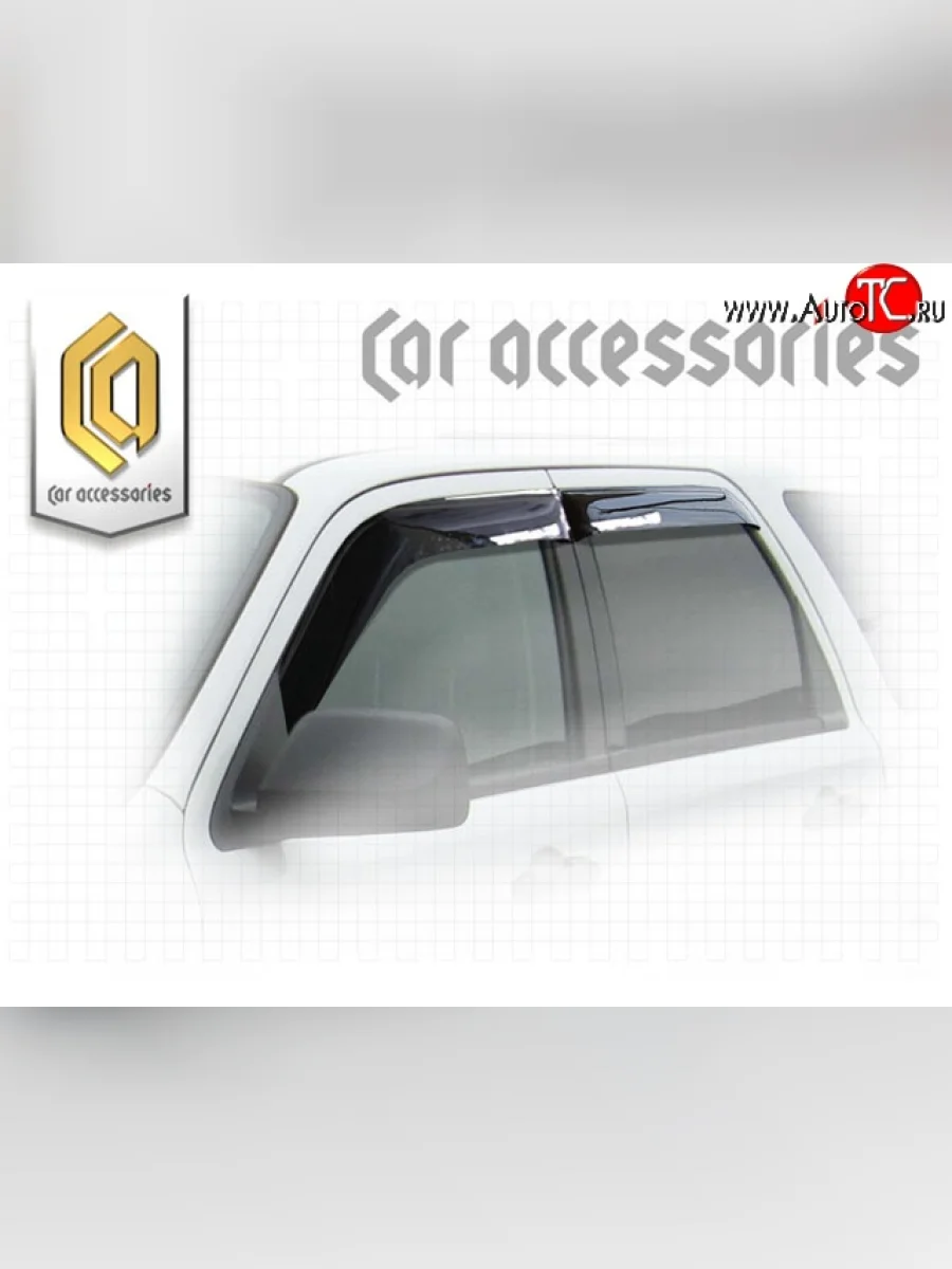 Дефлектора окон (USA) CA-Plastiс Ford Escape 2 (2008-2012) (Classic полупрозрачный, Без хром.молдинга)  в Перми Пермском крае