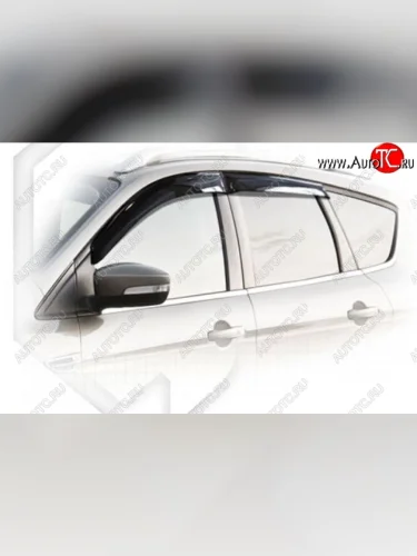 Дефлектора окон CA-Plastiс (Classic полупрозрачный) Ford Kuga 2 дорестайлинг (2013-2016)