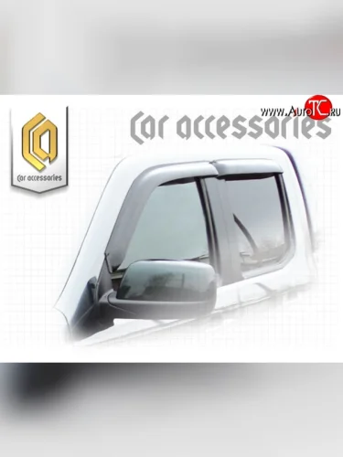 Дефлектора окон CA-Plastiс (Classic полупрозрачный) Ford Ranger дорестайлинг (2006-2009)