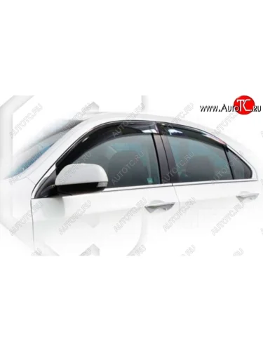 Дефлектора окон CA-Plastiс (Classic полупрозрачный) Honda Accord  8 CU (2008-2013) седан дорестайлинг, седан рестайлинг
