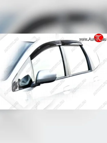 Дефлектора окон CA-Plastiс (Classic полупрозрачный) Honda Jazz (2008-2015)