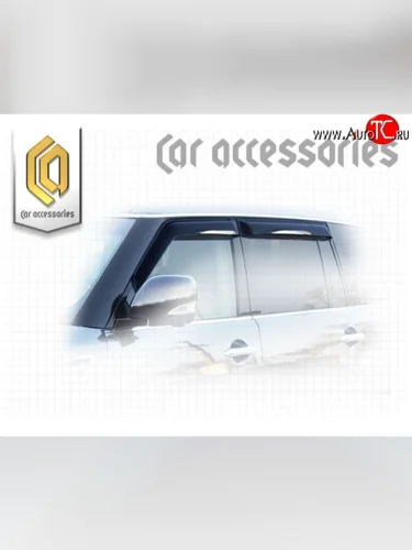 Комплект дефлекторов окон CA Plastic (Classic полупрозрачный) INFINITI QX56  Z62 (2010-2013)