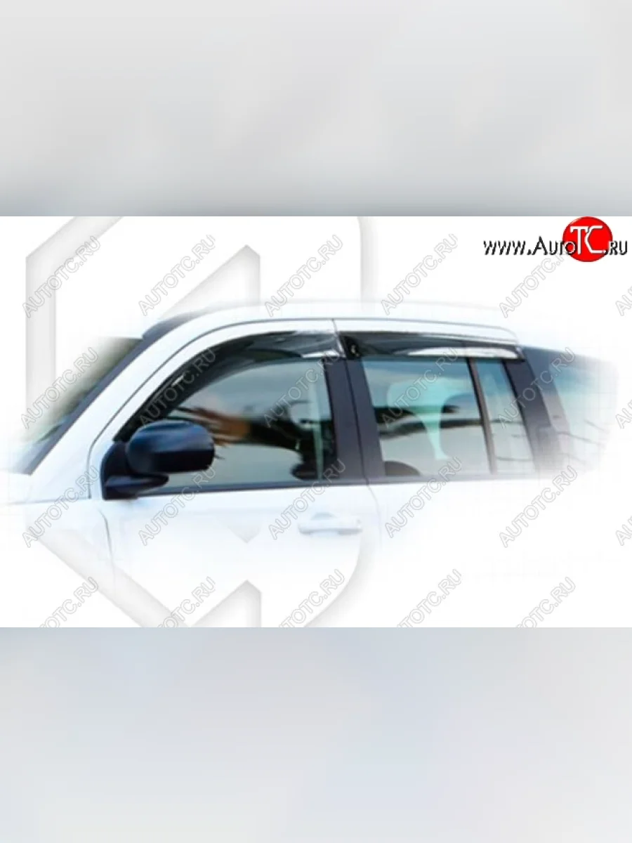 Дефлектора окон CA-Plastiс  Jeep Compass (2011-2015) MK (Classic полупрозрачный, Без хром.молдинга)  в Керчи Республика Крым