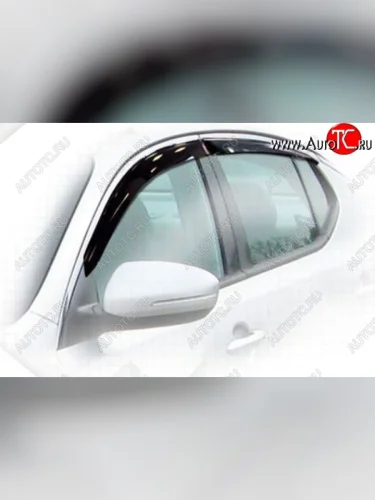 Дефлектора окон CA-Plastiс (Classic полупрозрачный) KIA Optima 3 TF дорестайлинг седан (2010-2013)