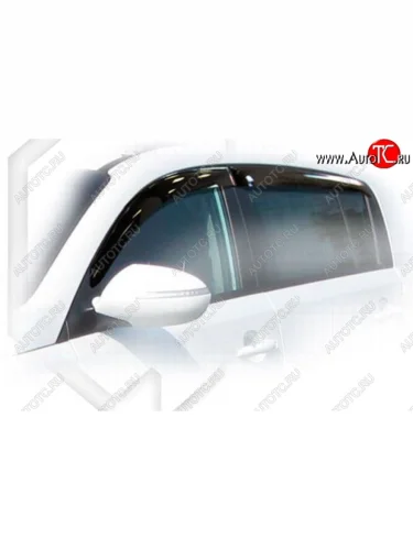 Дефлектора окон CA-Plastiс (Classic полупрозрачный) KIA Sportage  3 SL (2010-2016) дорестайлинг, рестайлинг