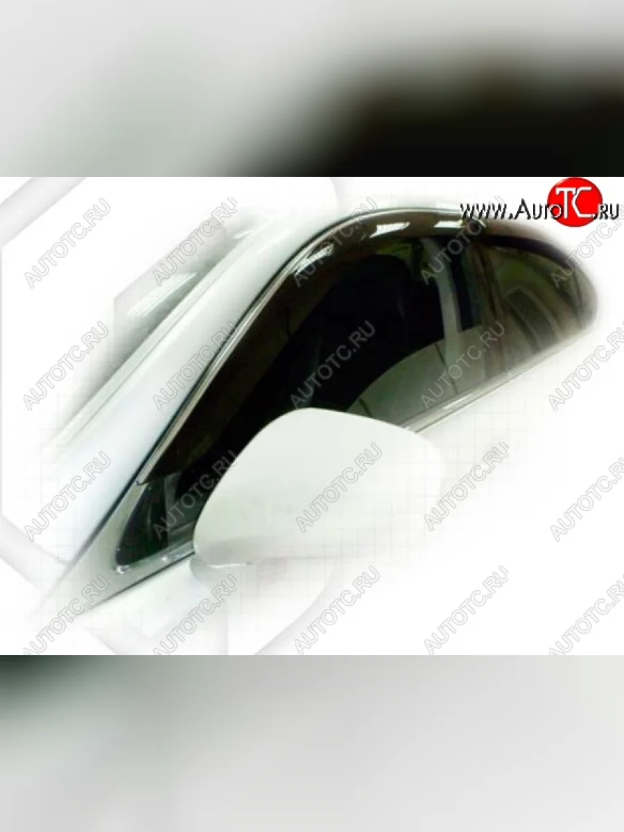 Дефлектора окон CA-Plastiс Lexus LS460 XF40 дорестайлинг (2006-2009) (Classic полупрозрачный, Без хром.молдинга)  в Керчи Республика Крым