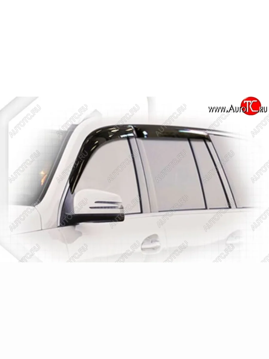 Дефлектора окон CA-Plastiс Mercedes-Benz GL class X166 дорестайлинг (2012-2016) (Classic полупрозрачный, Без хром.молдинга)  в Керчи Республика Крым