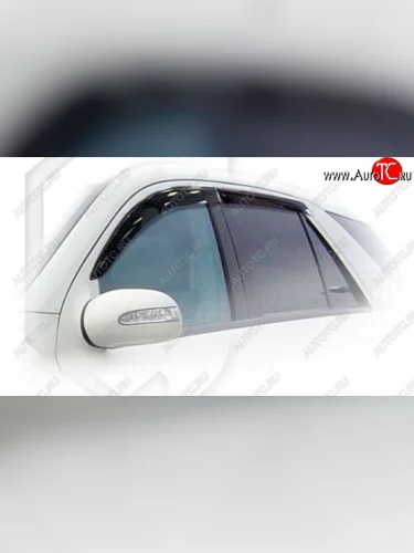 Дефлектора окон CA-Plastiс (Classic полупрозрачный) Mercedes-Benz ML class W164 рестайлинг (2008-2011)
