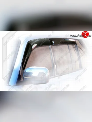 Дефлектора окон CA-Plastiс (Classic полупрозрачный) Mitsubishi Pajero  4 V90 (2006-2015) дорестайлинг, 1-ый рестайлинг